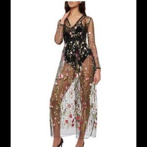 Transparent dress floral🌸😩🛍 brand new